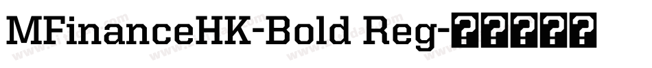 MFinanceHK-Bold Reg字体转换